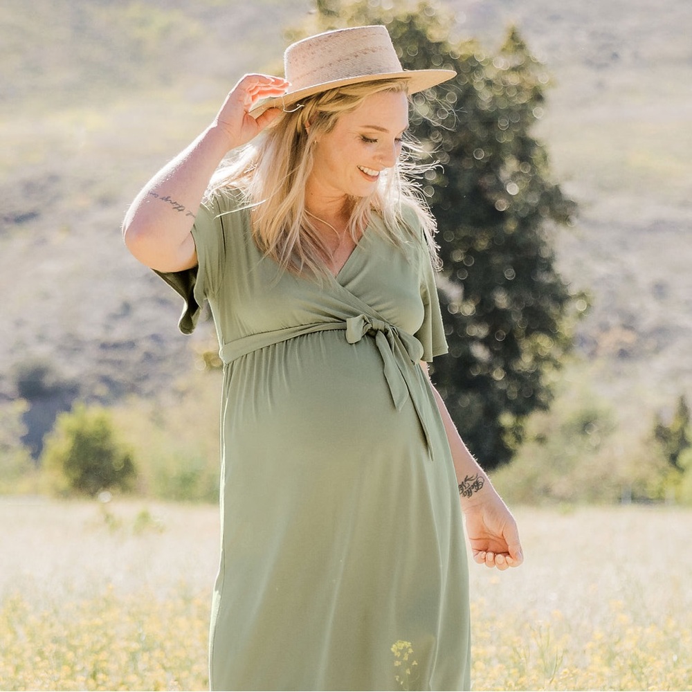 Kindred Bravely Wrap Maternity Dress